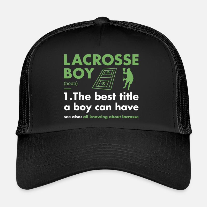 Sport Boy Definition Lacrosse Trucker Cap