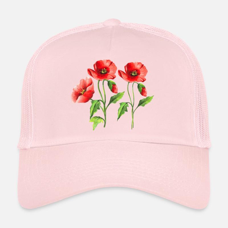 Fleur Casquette trucker 