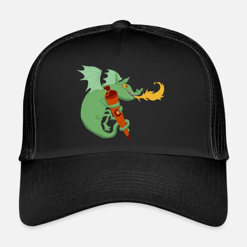 Dragon with school cone Trucker Cap