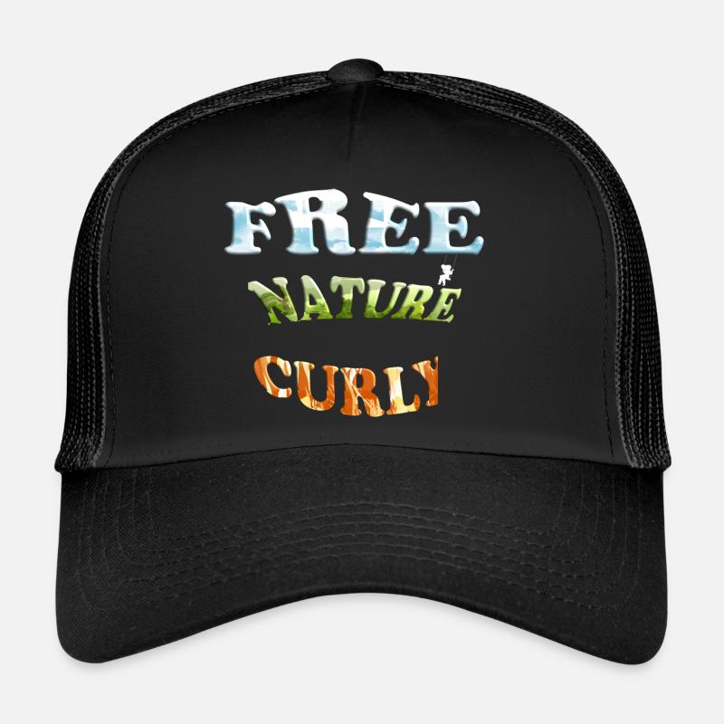 Curly naturel gratuit Casquette trucker 