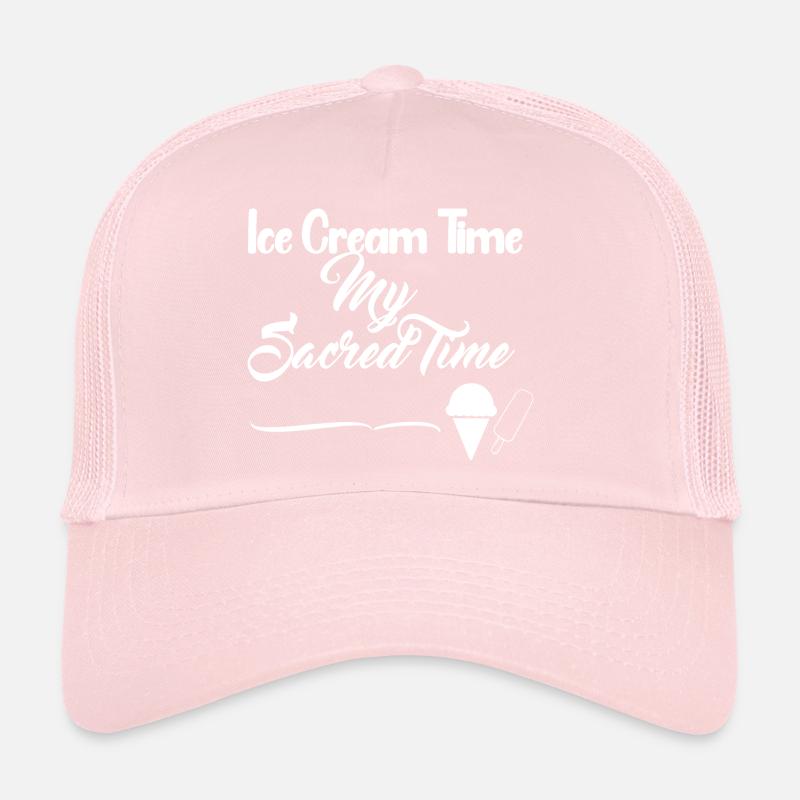 Ice Cream Time - White Design Trucker Cap