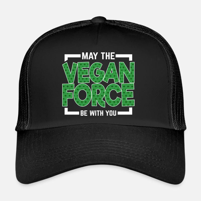 Que la force végane soit avec vous ! Casquette trucker 