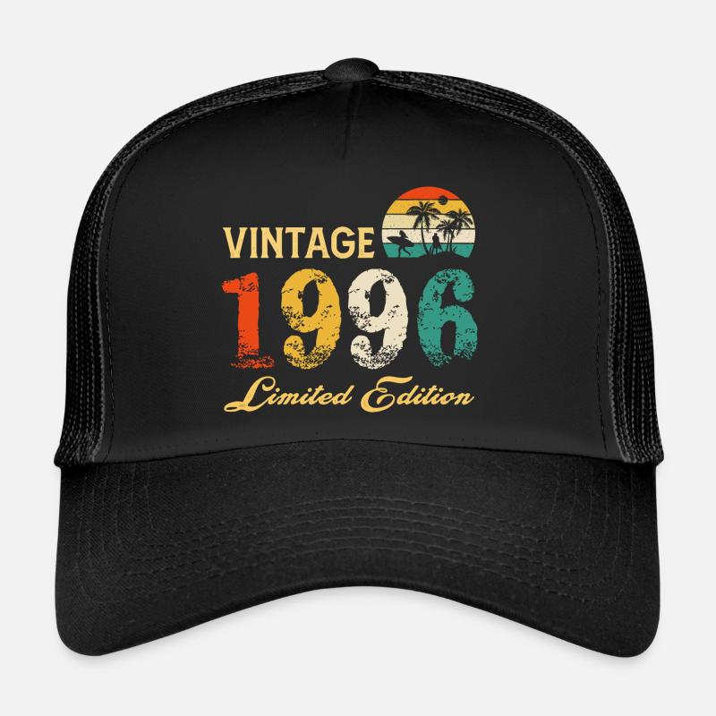 Vintage 1996 Edition Limitée Made In 1996 Anniversaire Casquette trucker 