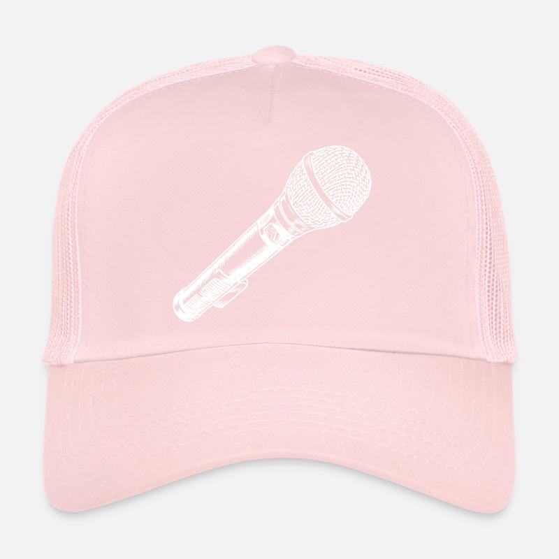 Mikrofon Hand gezeichnet Trucker Cap