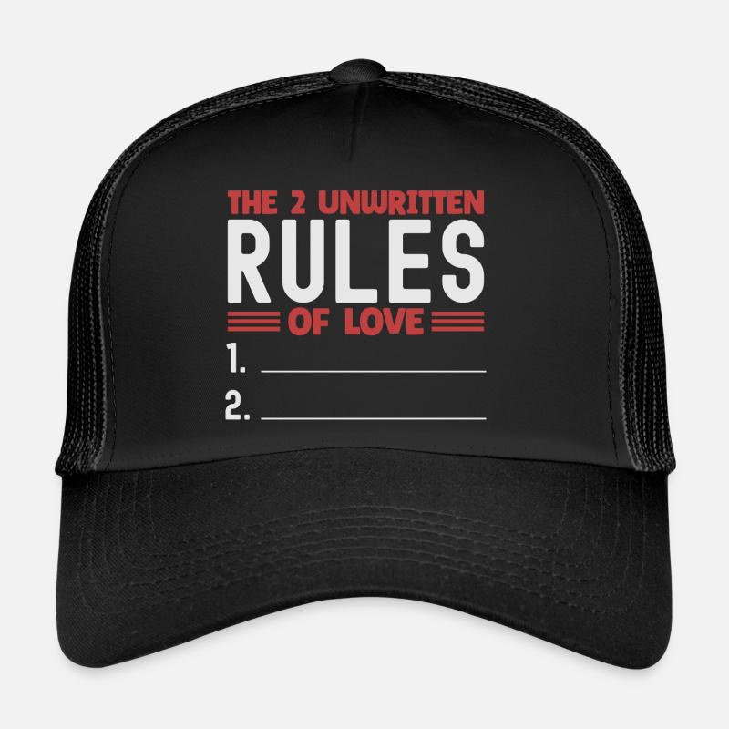 Sarcastic Two Unwritten Rules Meme Pun Trucker Cap