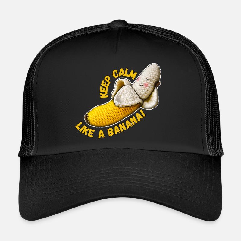 Restez calme comme une banane Casquette trucker 