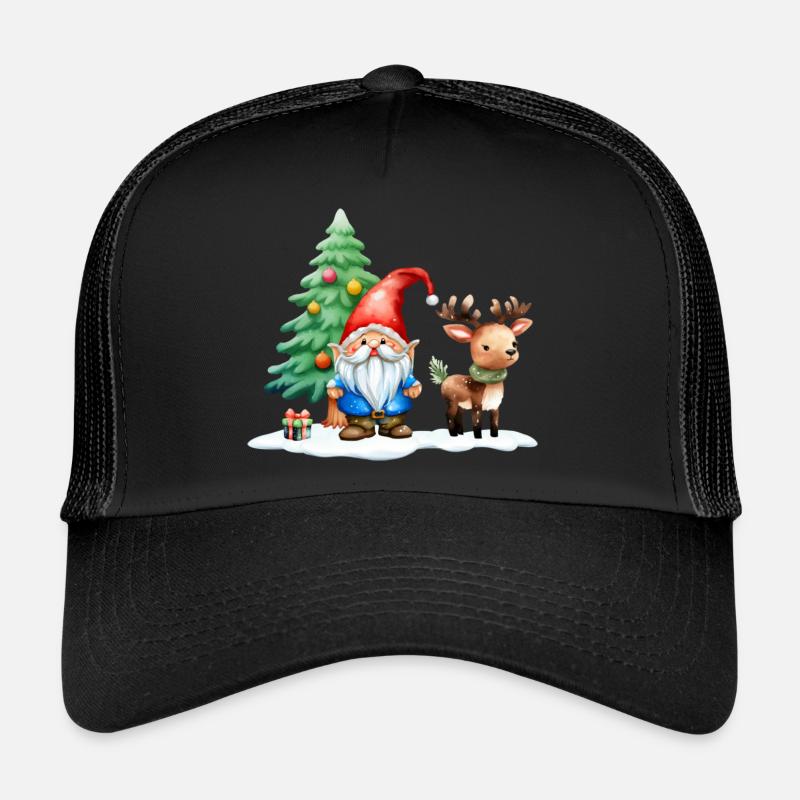 Wichtel Tomte à Noël - Casquette trucker - noir/noir