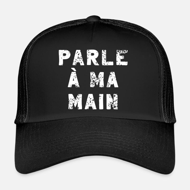 Drôle de dire cadeau français Main Coquine Casquette trucker 