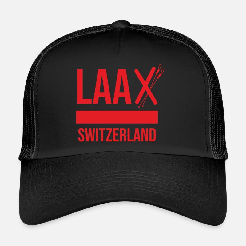 Souvenir de Laax dans les Grisons Casquette trucker 
