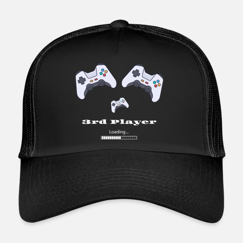 3rd Player Loading - Baby Shower - Baby Expected - Trucker Cap - black/black