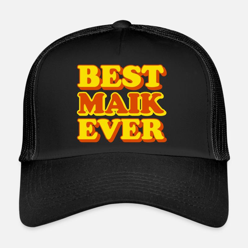 Maik First Name Funny Gift Trucker Cap