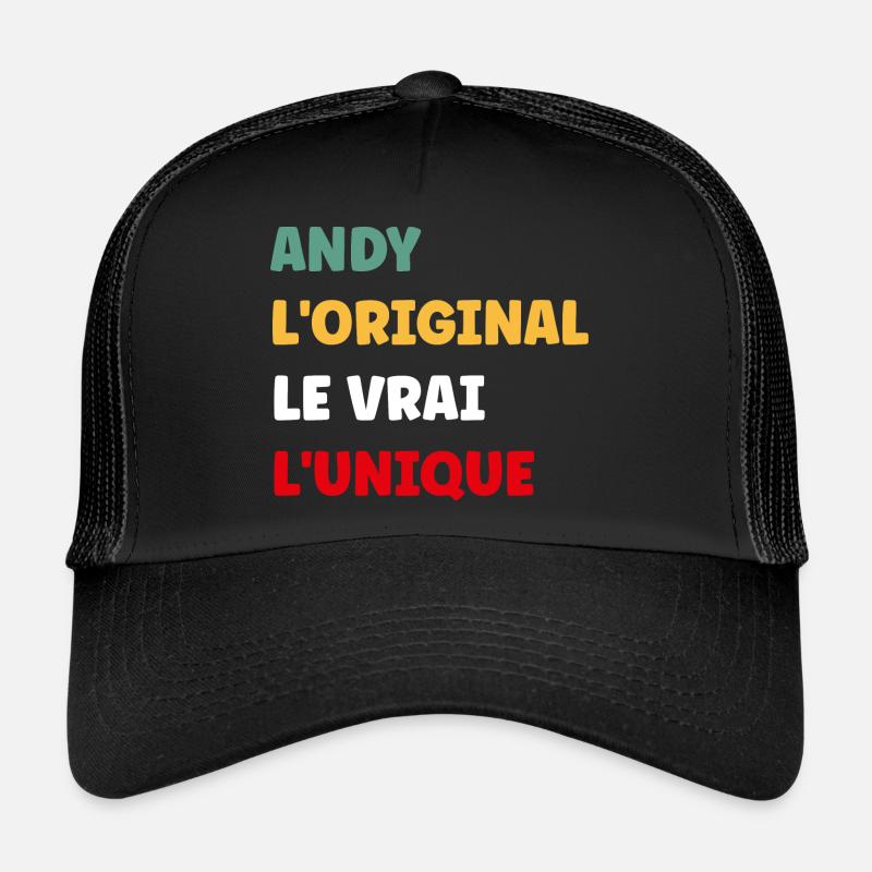 andy Casquette trucker 