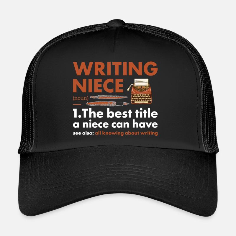 Writer Niece Definition Writing Trucker Cap