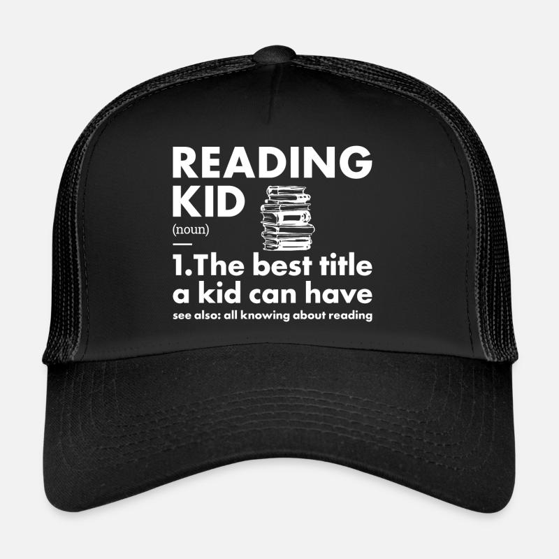 Lecteur Kid Définition Lecture Casquette trucker 
