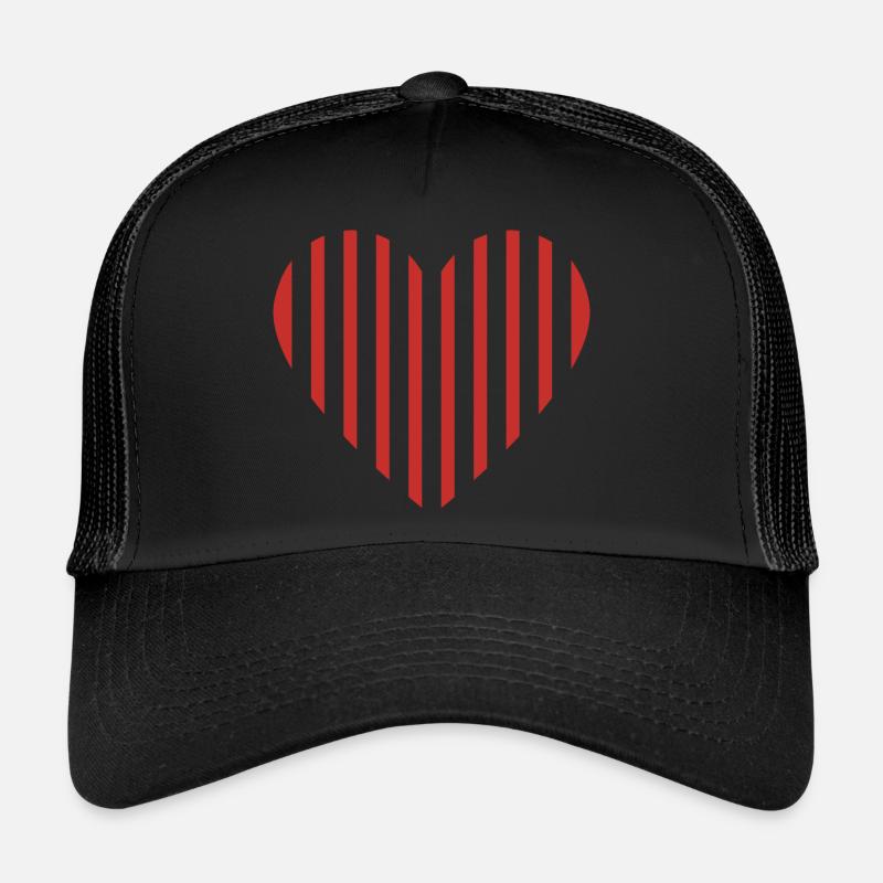 Rotes Herz Trucker Cap