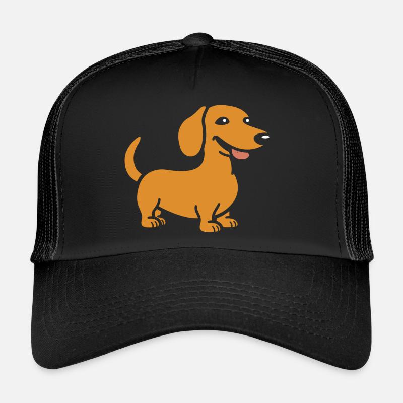 teckel - Casquette trucker - noir/noir