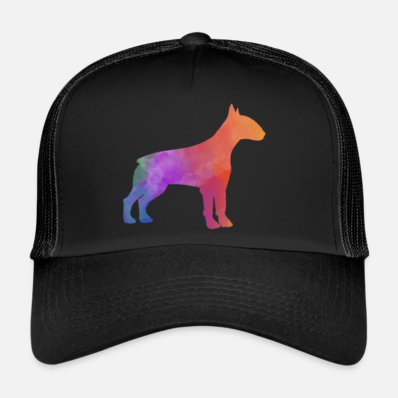 BULLTERRIER bunt - Trucker Cap - Schwarz/Schwarz