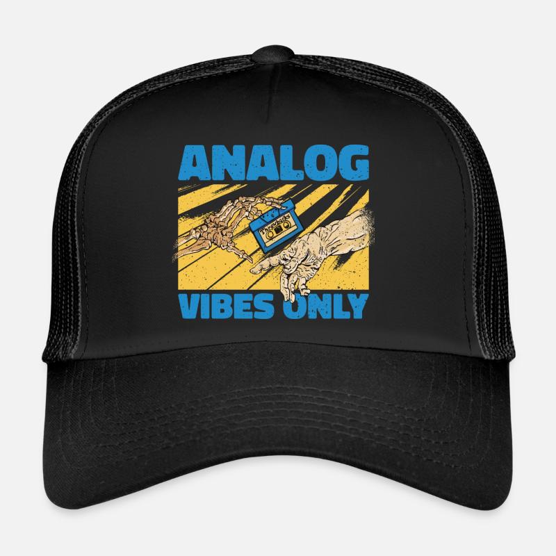 Analog Vibes seulement - cadeau de mélomane Casquette trucker 