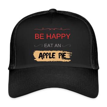 Quick Baking of Pie and Apple - Trucker Cap - black/black - Front