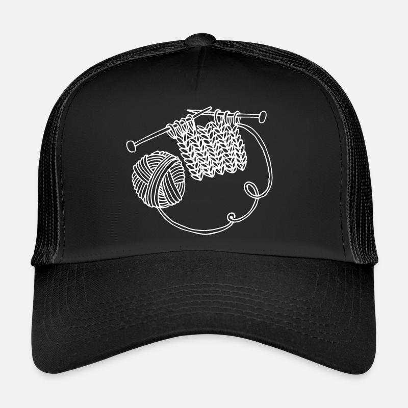 Knitting Handmade Sketch Trucker Cap
