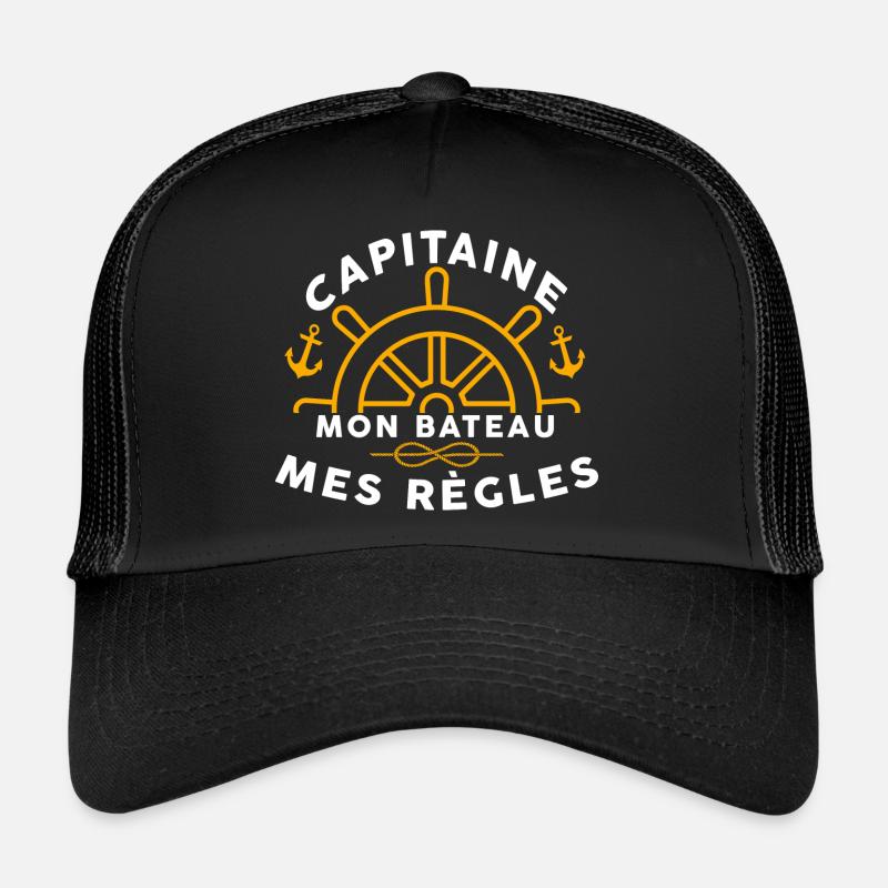 Captain my rules - Trucker Cap - black/black