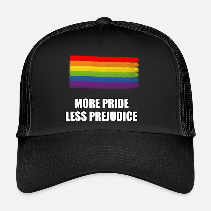 Plus de fierté, moins de préjugés LGBTQ Casquette trucker 