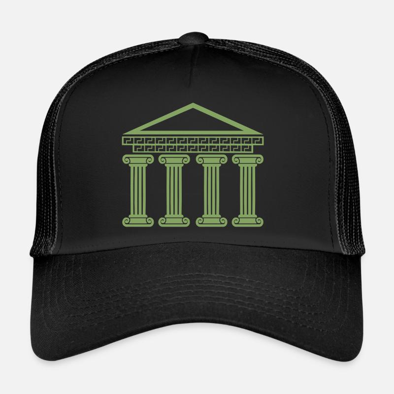 Greek Ancient Building Trucker Cap