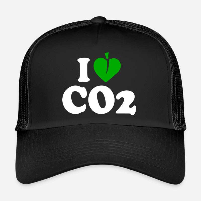 I love co2 - Trucker cap - sort/sort