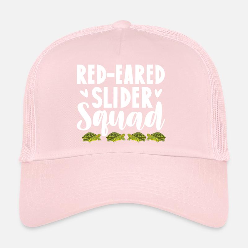 Red-Eared Slider Squad Reptile Pet Turtle Trucker Cap