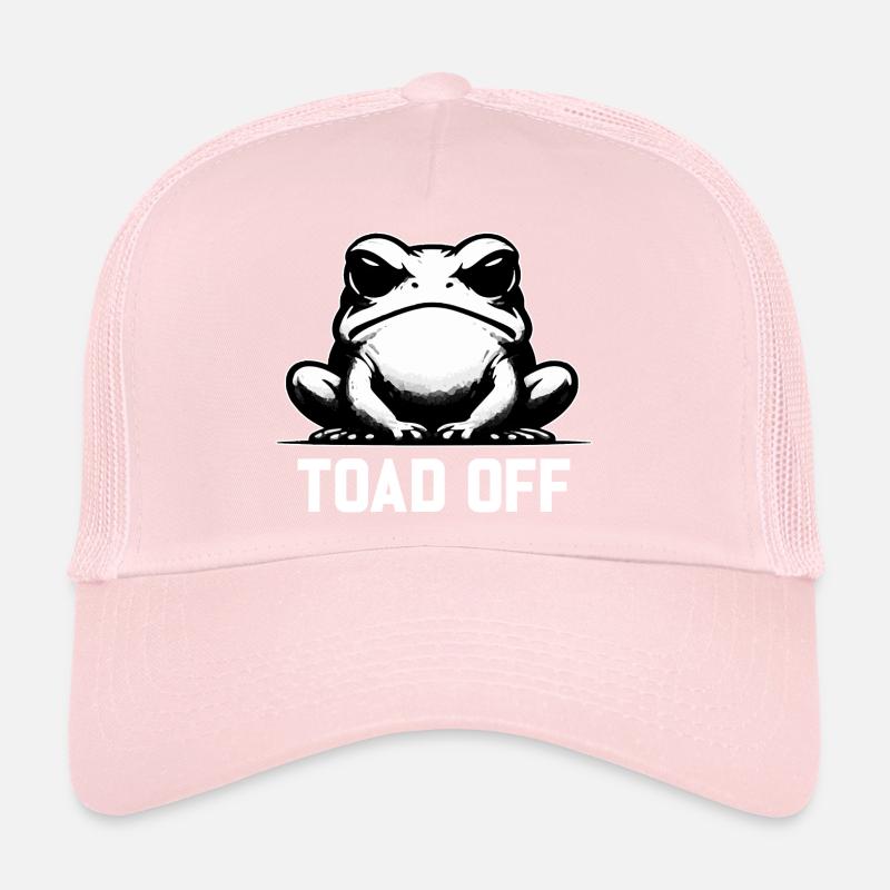 Vintage Frog Toad Meme Grumpy Frog Don't Toad Me Trucker Cap