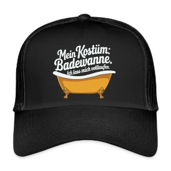 My Costume: Bathtub - Trucker Cap - black/black - Front