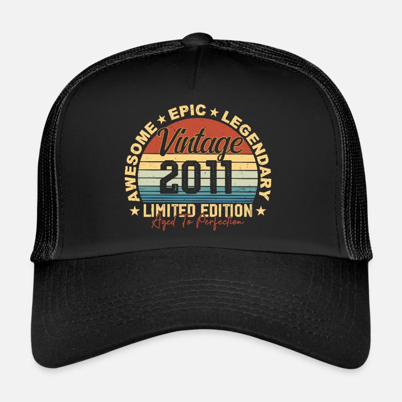 Rétro 2011 Vintage Anniversaire 2011 Cadeau 2011 Casquette trucker 