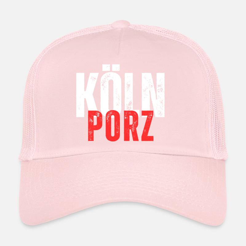 Porz white red Trucker Cap