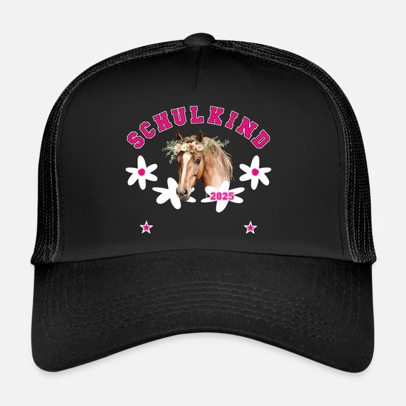 Schulkind 2025 - Pferd - mit Name des Kindes Trucker Cap