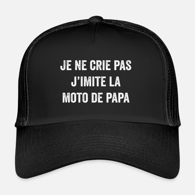 I'm not yelling I'm imitating dad's motorcycle Trucker Cap
