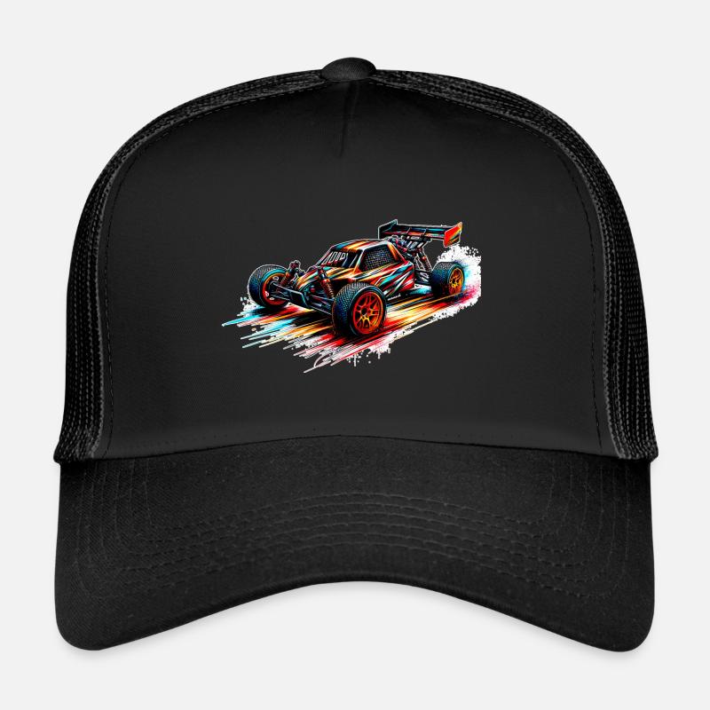 RC Buggy - Color Splash - Casquette trucker  - noir/noir