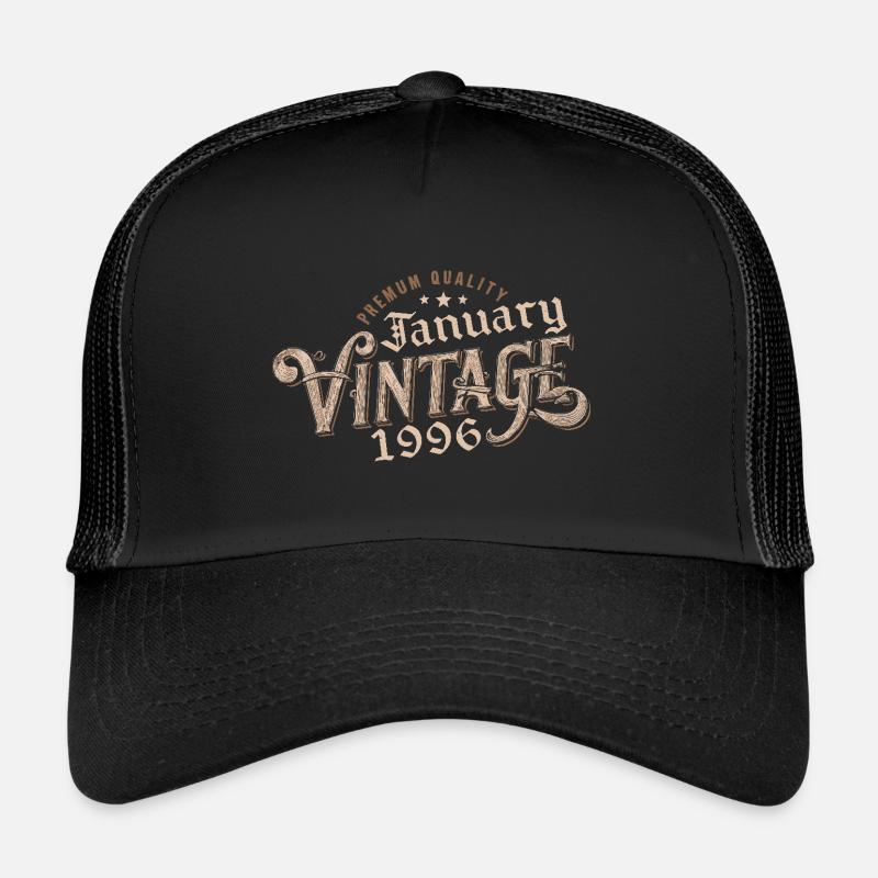 Januar 1996 | 1996 Januar Vintage Geburtstag Trucker Cap