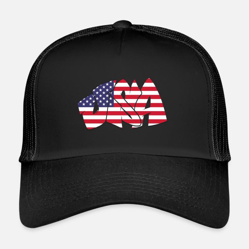 USA Graffiti US-Flagge Amerika Trucker Cap