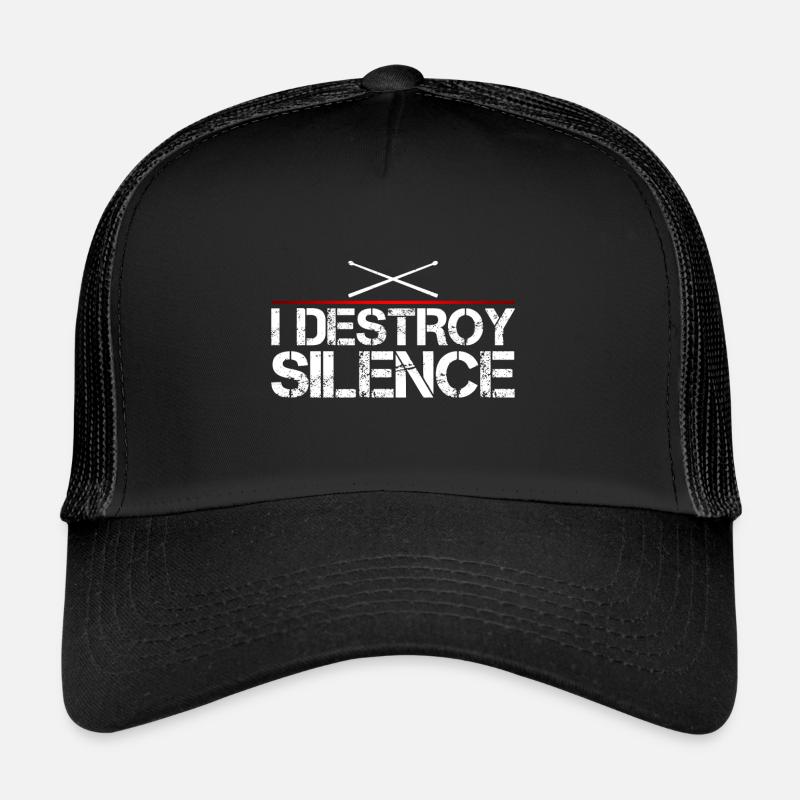Schlagzeug - Trucker Cap - Schwarz/Schwarz