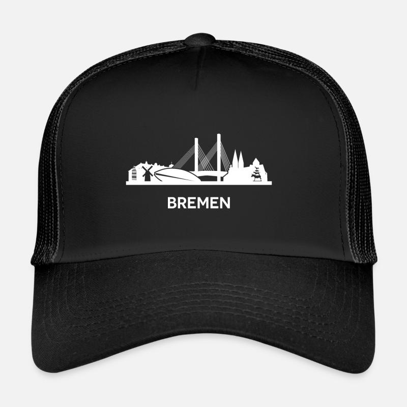 Brême, blanc Casquette trucker 