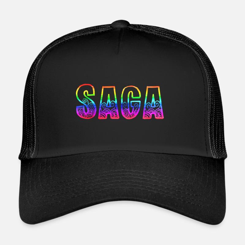 saga rs regenbogen Trucker Cap
