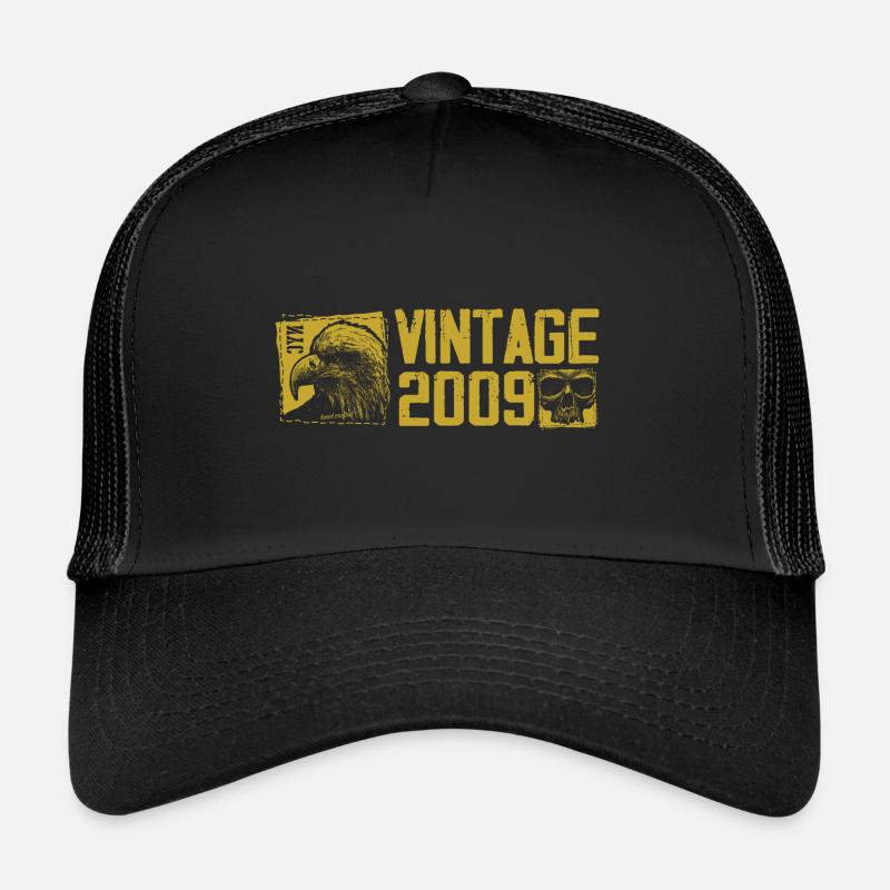 Vintage 2009 Retro Anniversary Gift 2009 Trucker Cap