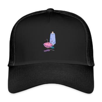 Sewing - Trucker Cap - black/black - Front