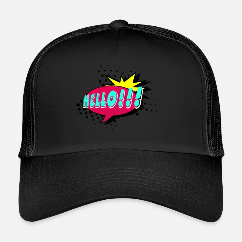 Bulle de dialogue, bulle, pop art, bulle de texte Casquette trucker 