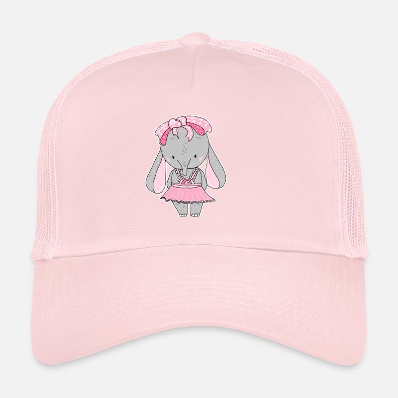 Éléphant, doux, dessin animé Casquette trucker 