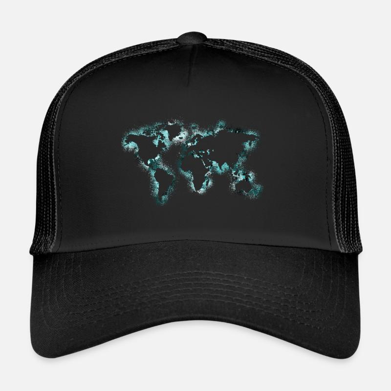 carte du monde Casquette trucker 