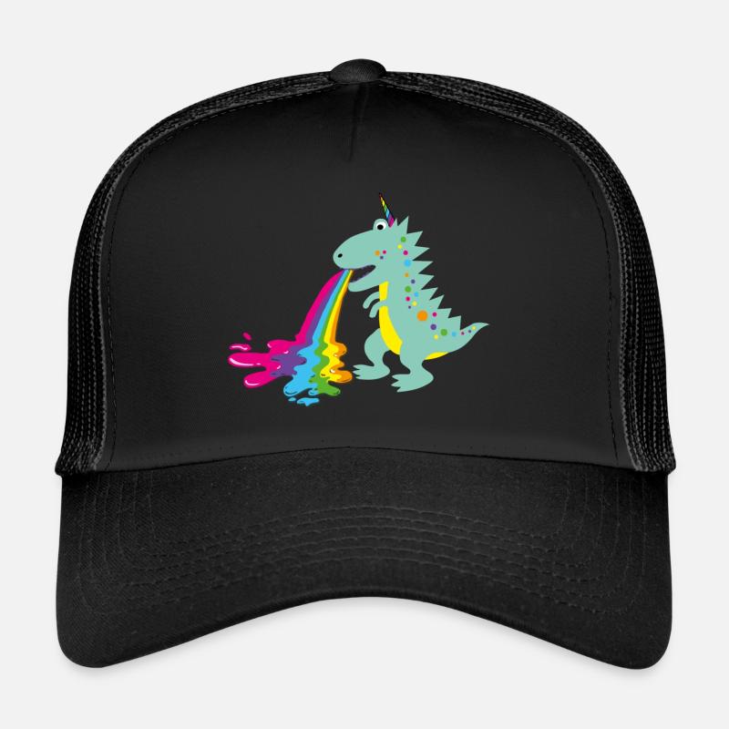 dino, kotzender dinohorn, Dinosaurier, comic Trucker Cap