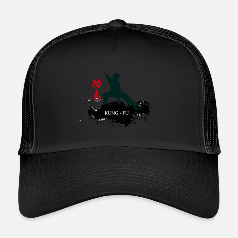 KUNGFU MARTIAL ARTS - Trucker Cap - black/black