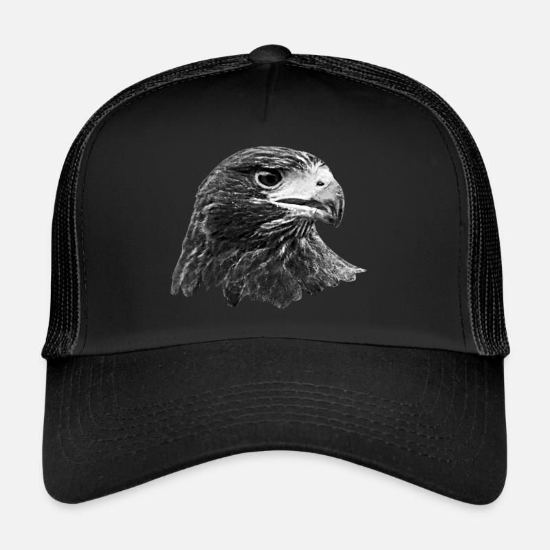 Eagle, hawk, buzzard, gray Trucker Cap