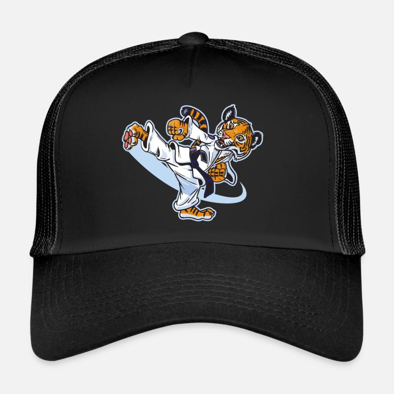 Karate Tiger - Casquette trucker - noir/noir
